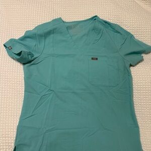 Figs Women Teal Scrub Top